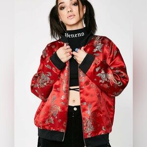 O Mighty Gong-li Bomber Jacket from Dolls Kill